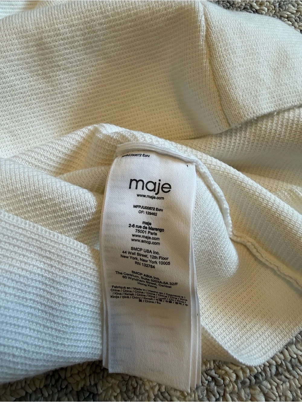 Maje Joliana Knit Skater Style High Rise Skirt Size 36